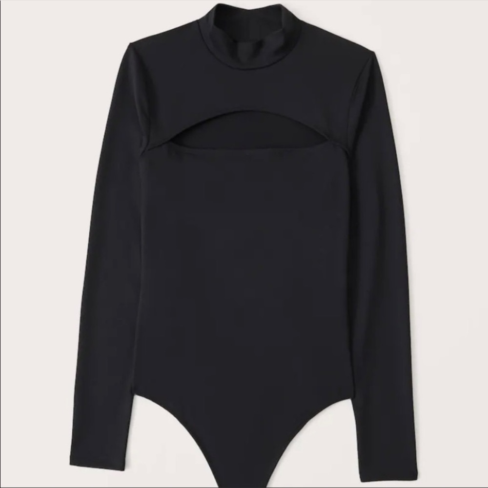 Abercrombie & Fitch Long Sleeve Mock Neck Bodysuit | Medium | NWT